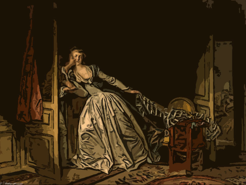 il bacio rubato - Jean Honoré Fragonard 1788